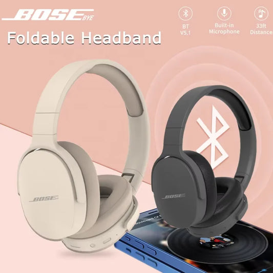 Cuffie wireless Bluetooth 5.3 stereo HIFI cuffie con microfono