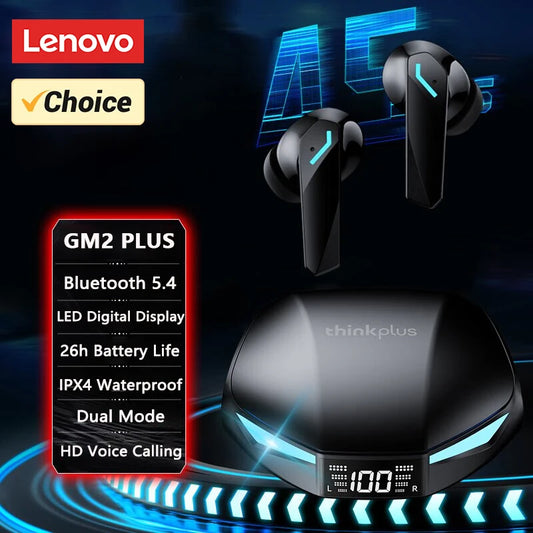 Lenovo GM2 PRO MAX Wireless Bluetooth 5.4 Auricolari LED Digital Display Auricolari Impermeabili