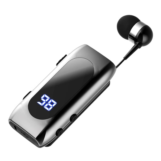 Auricolare wireless con cancellazione del rumore, Bluetooth 5.2, display digitale a LED