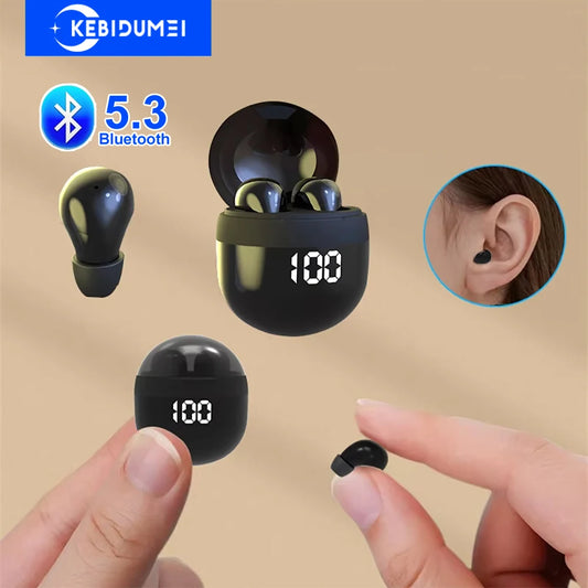 Cuffie Bluetooth 5.3 Wireless In-Ear TWS Riduzione Rumore HiFi con Microfono